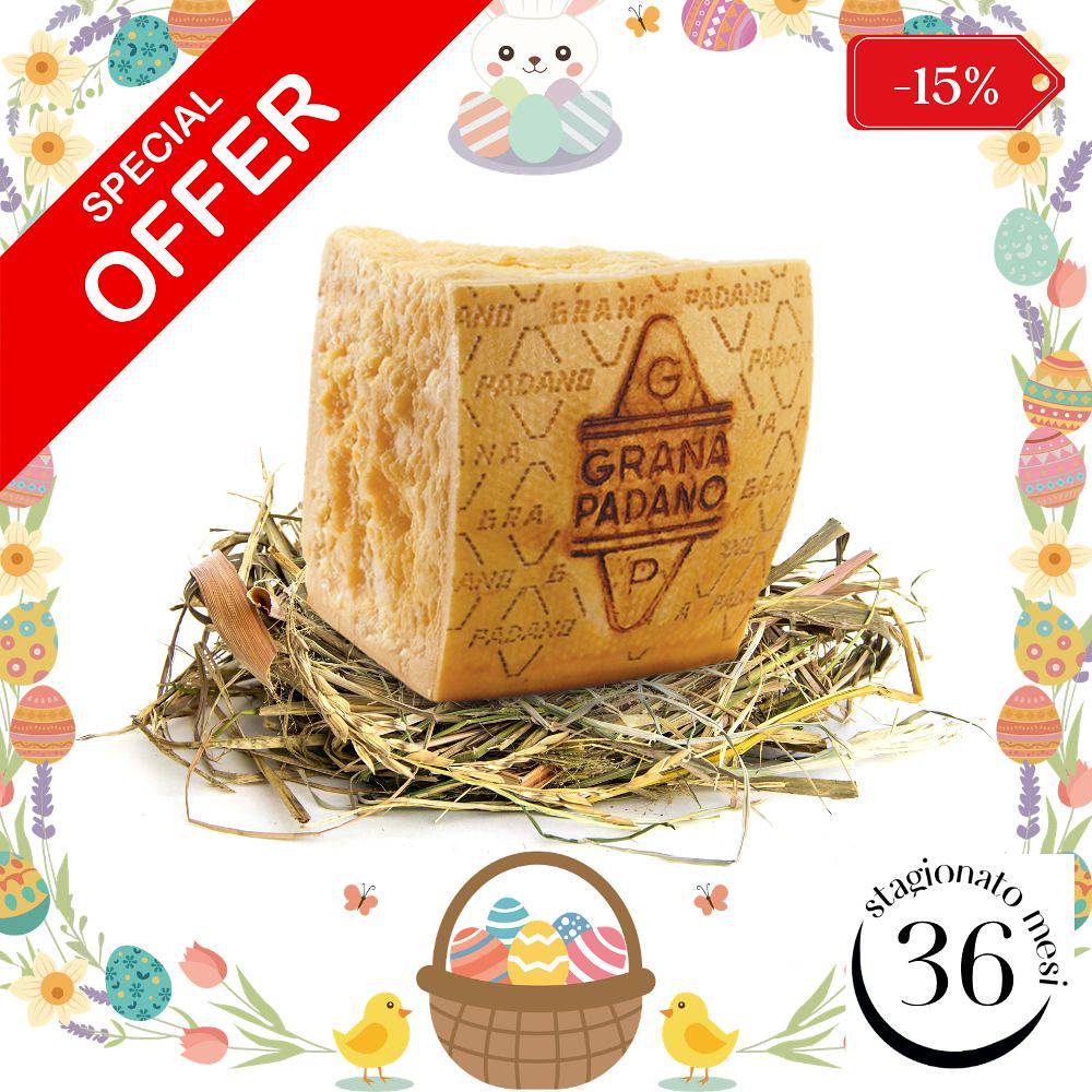 Grana Padano DOP Selezione da Fieno 40 mesi - 1Kg